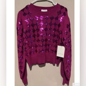 Calligraphie cropped sequins medium